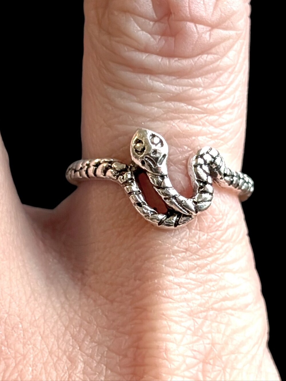 NWT Goth Punk Wrap Around Snake Ring Size 6.5 Unisex